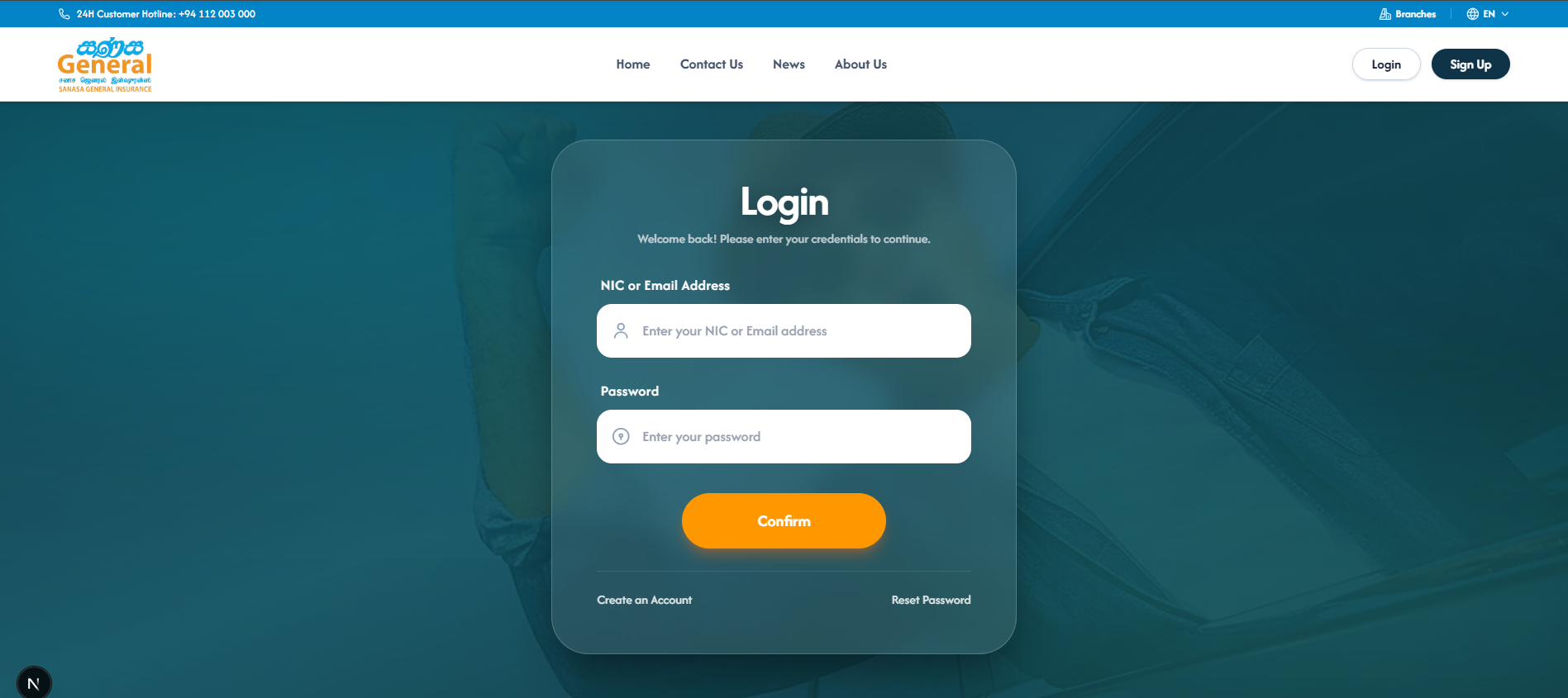 Glassmorphic Authentication Portal