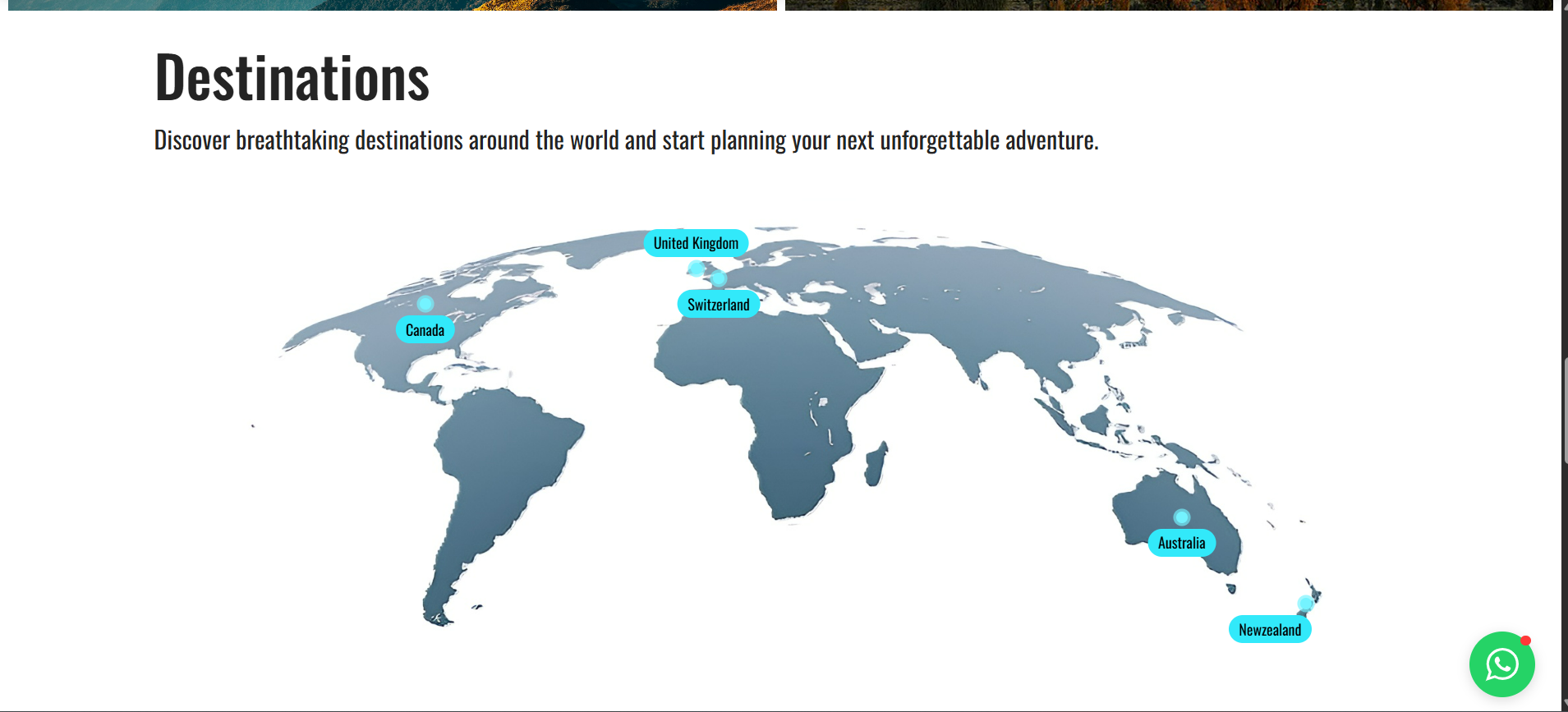 Interactive World Pin Map