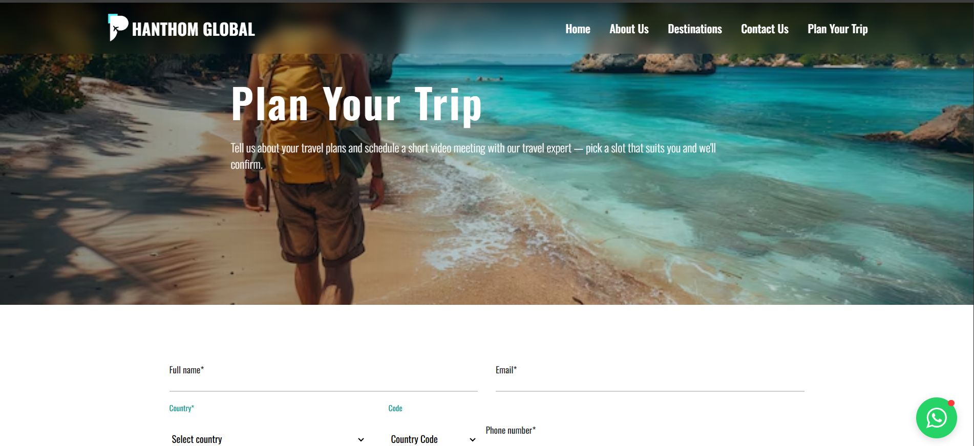 Interactive Trip Consultation Scheduler