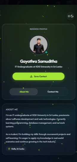 Interactive Bio & Educational Credentials