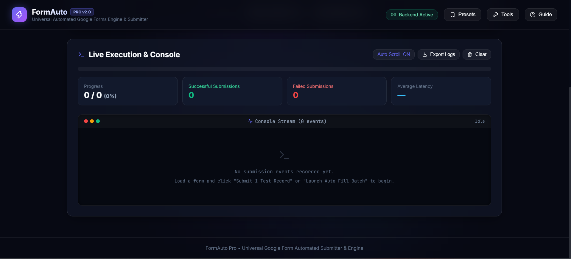 Live Streaming Console & SSE Telemetry Engine